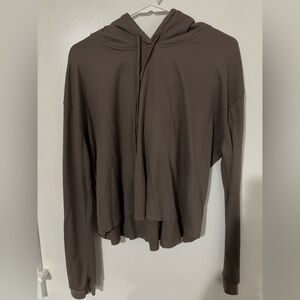 Brown Women's Hoodie Top
